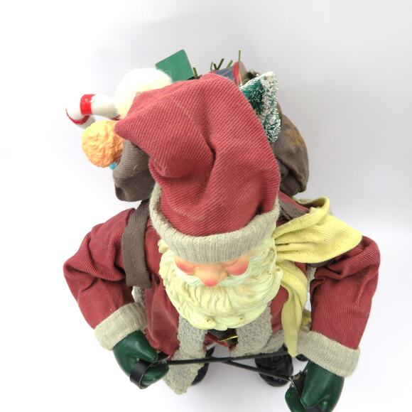 Vintage Clothtique Style Skiing Santa 9.5" Possible Dreams Christmas Figurine - Picture 7 of 10